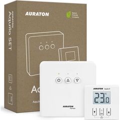 Auraton AURATON Aquila SET - Dobowy, bezprzewodowy regulator temperatury ze sterownikiem urządzenia grzewczego (zestaw), (następca modelu 200RT)