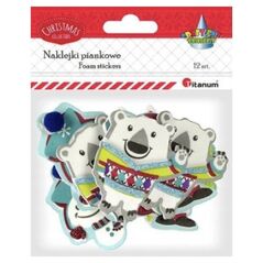 Titanum Naklejki piankowe 3D Boże Narodzenie 12szt