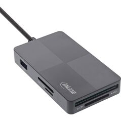 Czytnik InLine InLine® USB 3.2 Multi Cardreader Hub, SD/TF/MS/XD/CF, 3-port USB-A, Dual