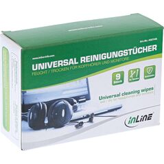 InLine InLine® Universal Cleaning Wipes wet/dry for headphones and monitors