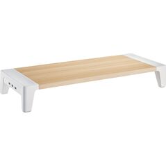 InLine InLine® Monitor Platform+ with 2x USB 3.2 Gen1 and QC3 charging ports, 80mm, max. 15kg