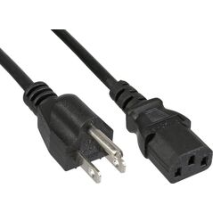 Kabel zasilający InLine 40pcs. pack Bulk-Pack InLine® Power Cable Power Plug USA to 3 Pin IEC C13 connector 18 AWG 1.8m