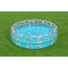 1life Basen ogrodowy dla dzieci 170x53cm Tropical BESTWAY + Łatka naprawcza