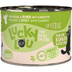 Lucky Lou Lucky Lou Lifestage Kitten Drób i wołowina puszka 200g
