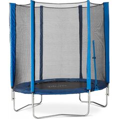 Plum PLUM Junior Trampoline & Enclosure, Blue, 182x182x200 cm, 30108