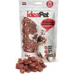 IdeaPet IdeaPet O! Kostka z wołowiną i rybą 70g