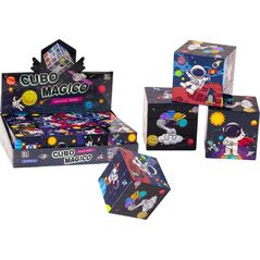 LeanToys Magiczna Kostka Układanka Edukacyjna Kosmos Puzzle Gra Logiczna
