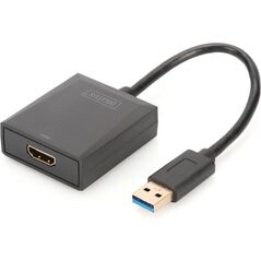 Adapter USB Digitus USB - HDMI Czarny  (DA-70841)