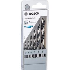 Wiertło Bosch do metalu HSS walcowe 2 4 5 3 6 8mm zestaw (2608577346)