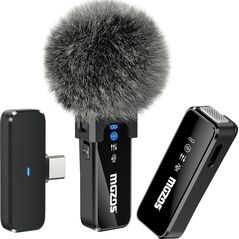 Mikrofon Mozos MOZOS MX2-DUAL mikrofony bezprzewodowe 2.4 Ghz do telefonu