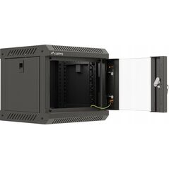 Lanberg ML SZAFA INSTALACYJNA RACK WISZĄCA 10" 6U 300X300 SZARA DRZWI PRZESZKLONE LANBERG (FLAT PACK)