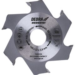 Dedra Tarcza do lamelownicy 100x22 mm, 6 zębów