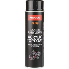 Novol SPRAY ACRYL TOPCOAT CZARNY POÅYSK 500 ML