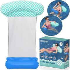 Bestway Bestway Fotel do pływania leżak hamak wodny Comfort Plush 145x87 cm 43555