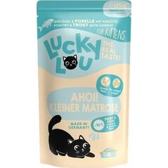 Happy Cat Lucky Lou Karma Dla Kociąt Drób Pstrąg 125g