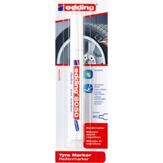 Edding Edding 8050, White, Bullet tip, Multicolour, 2 mm, 4 mm, Cardboard, Glass, Leather, Metal, Plastic, Wood