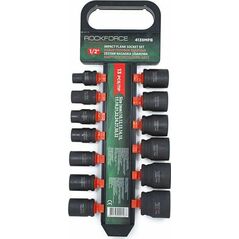 Rockforce ROCKFORCE NASADKI UDAROWE KRÓTKIE 13szt.1/2" 10-32mm /WIESZAK