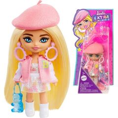Lalka Barbie Mattel Lalka stylowa modowa Barbie Extra Mini Minis w berecie HLN48 ZA5105C