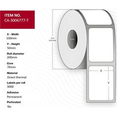 Capture Capture CA-3006777-T-PERF etykiet do nadruku