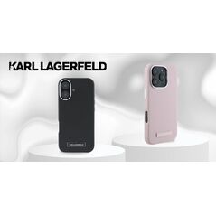Karl Lagerfeld Karl Lagerfeld KLHMP16SPGMSRPP iPhone 16 6.1" różowy/pink hardcase FW Metal Plate MagSafe