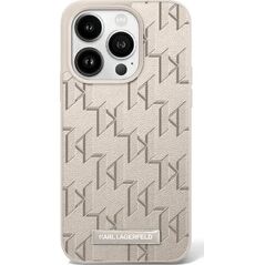 Karl Lagerfeld Karl Lagerfeld KLHMP16LPKHPORPE iPhone 16 Pro 6.3" hardcase beżowy/beige Leather Monogram Metal Logo MagSafe