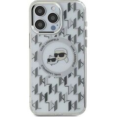 Karl Lagerfeld Karl Lagerfeld KLHMP16LHMCKMHT iPhone 16 Pro 6.3" przezroczysty/transparent IML Monogram Karl&Choupette Head MagSafe