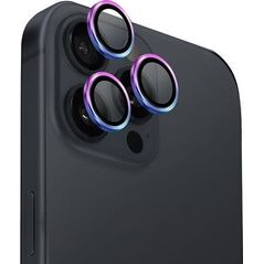 Uniq UNIQ Optix Aluminium Camera Lens Protector iPhone 16 Pro 6.3" / 16 Pro Max 6.9" iridescent szkło na obiektyw aparatu z aplikatorem