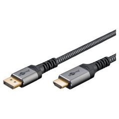 Kabel Triton Kabel DisplayPort do HDMI, 2 m, Sharkskin Grey - Długość kabla 2 m