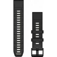 Garmin Garmin QuickFit-Armband 22 mm Silikon Schwarz/Kieselgrau