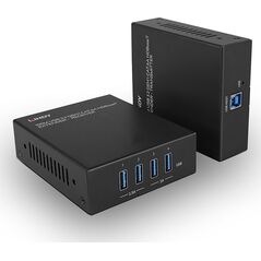 System przekazu sygnału AV Lindy LINDY USB 3.2 Gen 1 Cat.6A HDBaseT Extender 100m