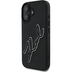 Karl Lagerfeld Karl Lagerfeld KLHCP16S3DRKSDLK iPhone 16 6.1" czarny/black hardcase 3D Rubber Signature