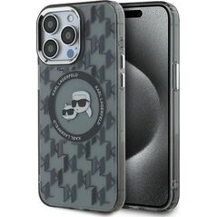 Karl Lagerfeld Karl Lagerfeld KLHMP15LHMCKMHK iPhone 15 Pro 6.1" czarny/black IML Monogram Karl&Choupette Head MagSafe