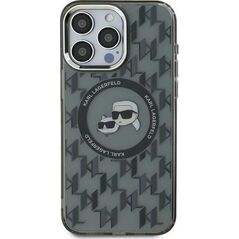 Karl Lagerfeld Karl Lagerfeld KLHMP15MHMCKMHK iPhone 15 Plus 6.7" czarny/black IML Monogram Karl&Choupette Head MagSafe