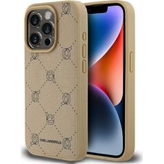 Karl Lagerfeld Karl Lagerfeld KLHMP15LPGKHPHEPhone 15 Pro 6.1" beżowy/beige Magsafe Karl Head