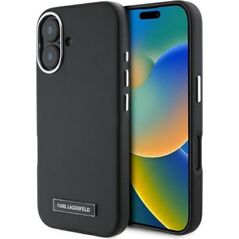 Karl Lagerfeld Karl Lagerfeld KLHMP16SPGMSRPK iPhone 16 6.1" czarny/black hardcase FW Metal Plate MagSafe