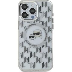 Karl Lagerfeld Karl Lagerfeld KLHMP15SHMCKMHT iPhone 15 6.1" przezroczysty/transparent IML Monogram Karl&Choupette Head MagSafe