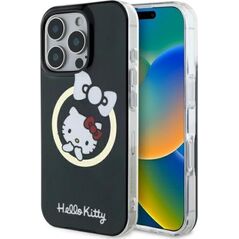 Hello Kitty Hello Kitty HKHMP16LHFLBK iPhone 16 Pro 6.3" black/black hardcase IML Fun bow Magsafe