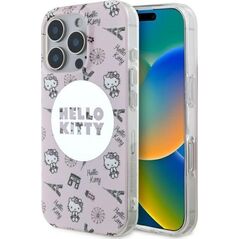 Hello Kitty Hello Kitty HKHMP16XHAOPP iPhone 16 Pro Max 6.9" pink/pink hardcase IML All Over Paris Magsafe
