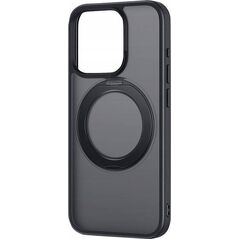 Baseus Etui z stojakiem Baseus SkyRing 360° dla iP 15 +szkło hartowane i zestaw do czyszczenia (czarny)