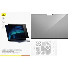 Baseus Szkło hartowane Baseus Magic Drawing dla MacBook Air 15.3" (2023/2024) + zestaw czyszczący (przeźroczysty)