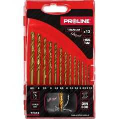 Wiertło Pro-Line WIERTŁA DO METAL HSSTIN DIN338 SZLIF.13SZT(1.5-6.5MM)PROLINE