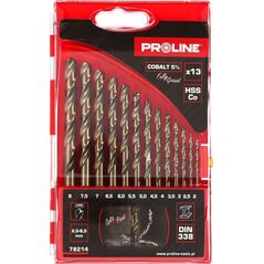 Wiertło Pro-Line WIERTŁA DO METALU HSSCO DIN338 SZLIF.13SZT(2-8MM) PROLINE