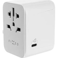 Fixed Fixed | Voyager World Adapter | FIXCT30-1C2A-WH | USB-A/USB-C | Travel Adapter