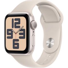 Smartwatch Apple Watch SE GPS 40mm Starlight Alu Sport S/M Beżowy  (MXEF3QF/A)