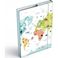 MFP paper teczka skrzydłowa z gumką box A5 Maps 8021060