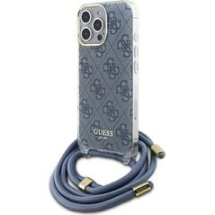 Guess Guess GUHCP16XHC4SEB iPhone 16 Pro Max    6.9" niebieski/blue hardcase Crossbody Cord 4G Print