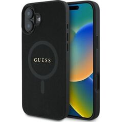 Guess Guess GUHMP16SPSAHMCK iPhone 16 6.1"      czarny/black hardcase Saffiano Classic Logo MagSafe