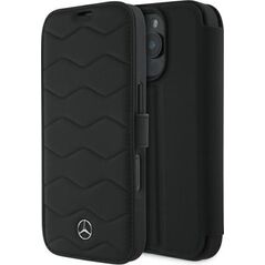 Mercedes Mercedes MEBKP16X23RWRSK iPhone 16 Pro    Max 6.9" czarny/black bookcase MB Waves Leather