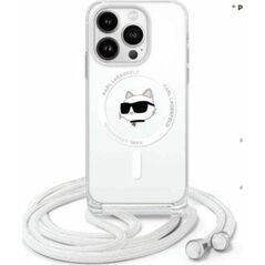 Karl Lagerfeld Karl Lagerfeld KLHMP16LHCCHNT iPhone 16   Pro 6.3" hardcase transparent IML Choupette Head & Cord Magsafe