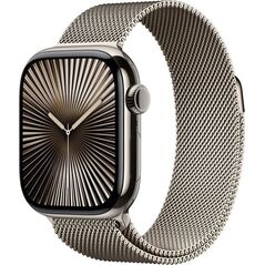 Smartwatch Apple Watch 10 GPS + Cellular 42mm Natural Titanium Milanese Loop Szary  (MWXF3QF/A)